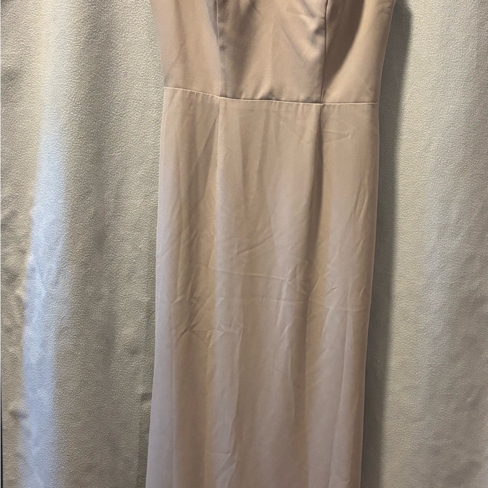 Vera Wang Pale Blush Maxi Dress